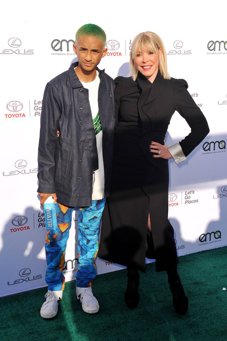 Debbie Levin and Jaden Smith