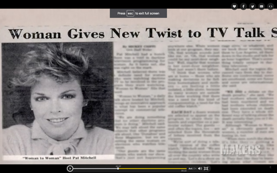 Woman to Woman Newspaper Clip