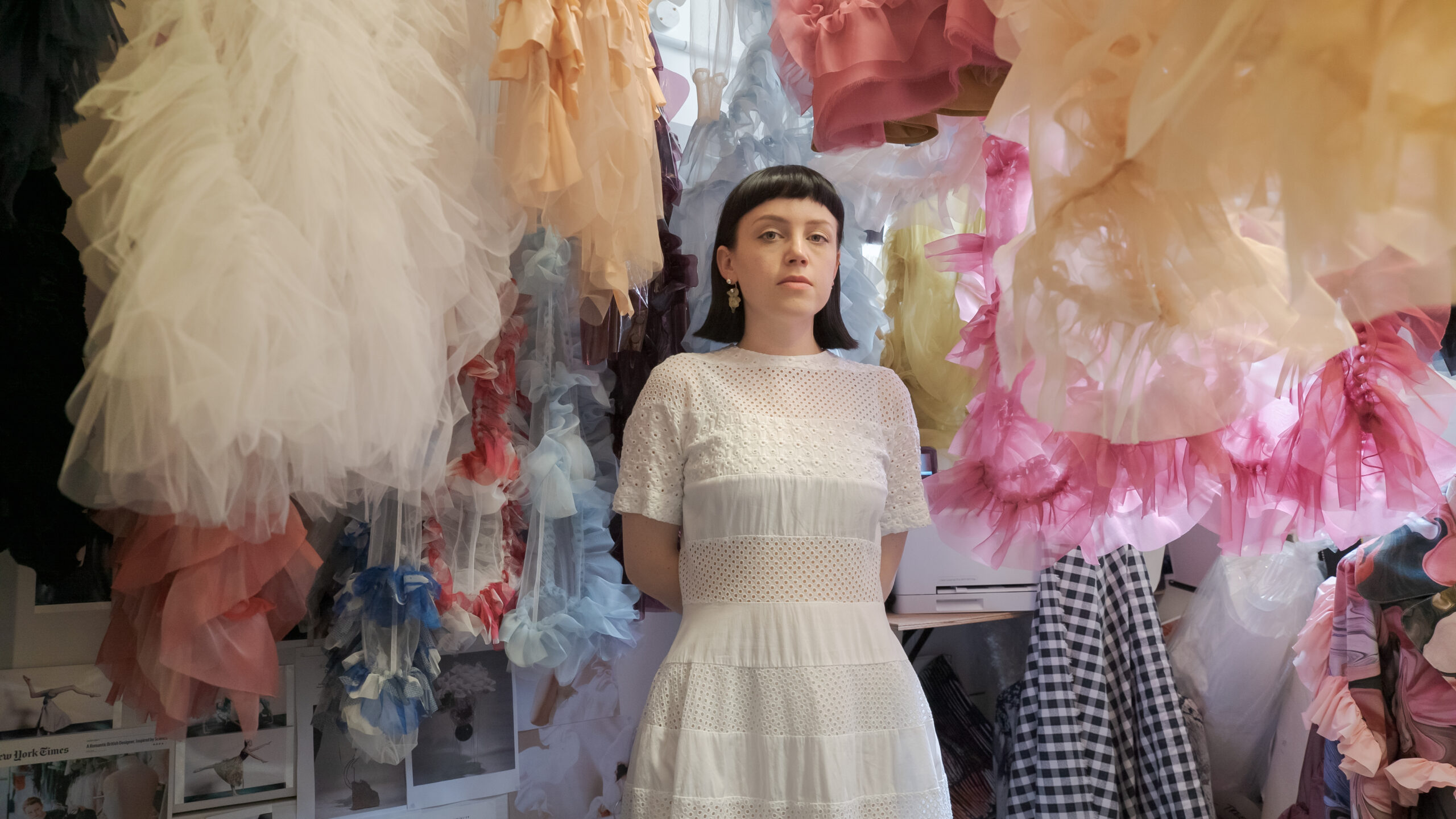 Katie Roberts Wood in her studio