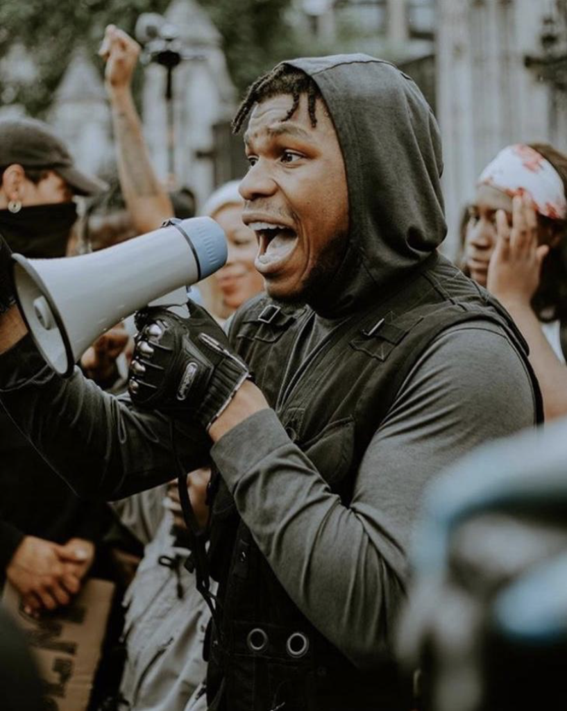 Protestors in London